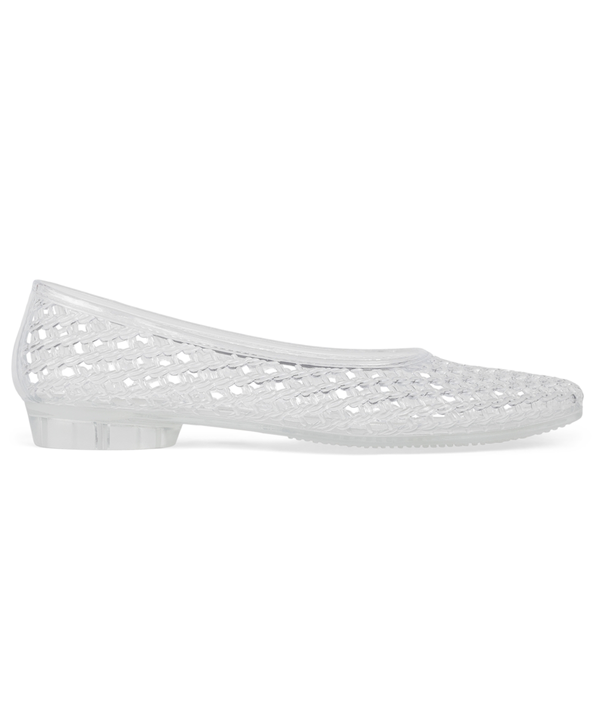 Jeffrey Campbell Women's Bestie Caged Ballet Jelly Flats In White