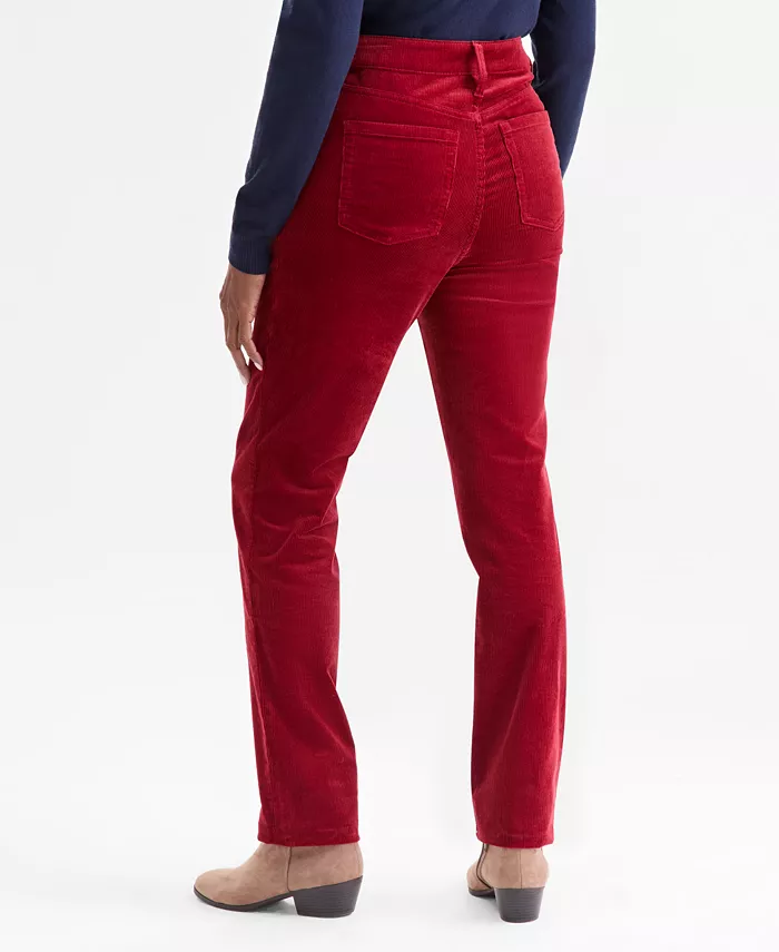 Women's High-Rise Straight-Leg Corduroy Jeans - thumbnail 2