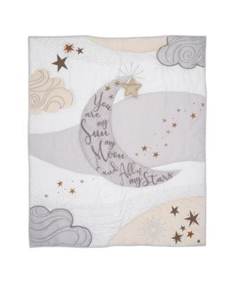Baby Goodnight Moon 3-Piece Celestial Nursery Crib Bedding Set