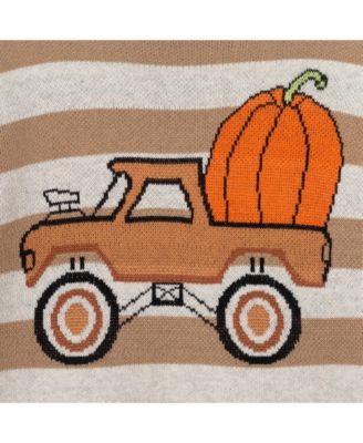 Toddler/Chile Boys Fall Striped Sweater with Truck