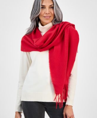 Women's Solid Patchwork Weave Wrap, Macy's Exclusive 