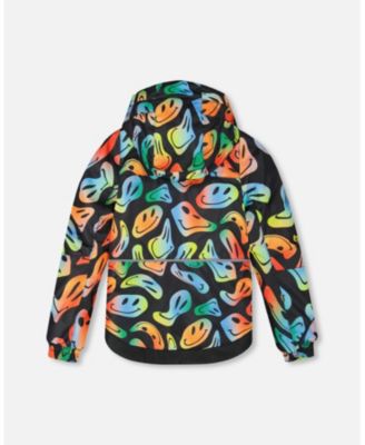 Toddler Boys Two-Piece Play Snowsuit with Allover Print Jacket Smiley Face - Toddler|Child