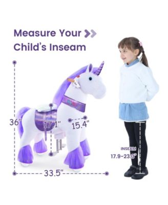 Ride-on Unicorn Purple Model U Size 4 for 4-7 Years