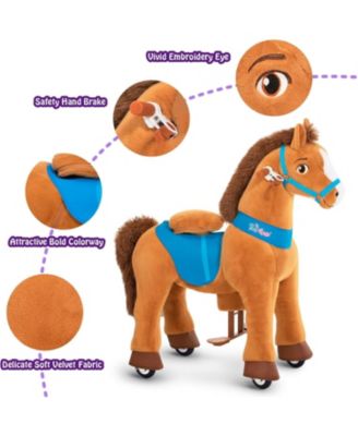 Ride-on Horse Brown Model E Size 4 for 4-7 Years