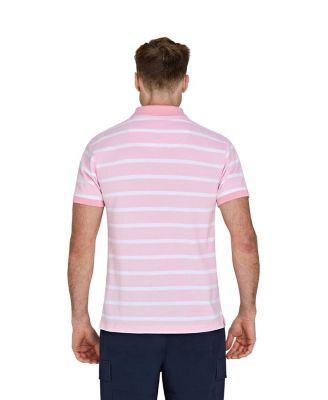 Birdseye Stripe Pique Polo