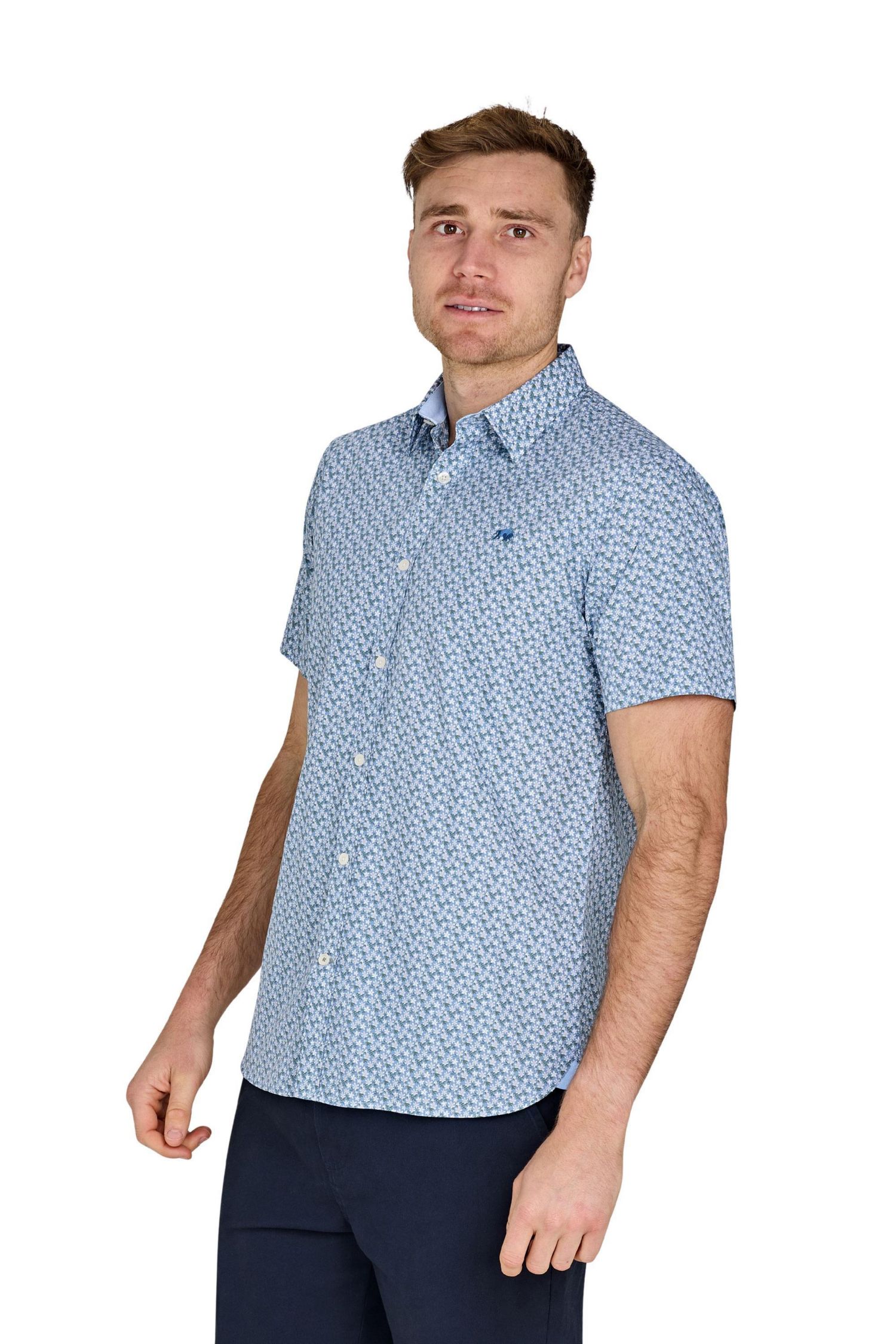 Men's Short Sleeve Cotton Poplin Shirt