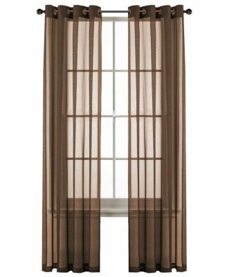 Basic Home Grommet Top Sheer Single Window Curtain