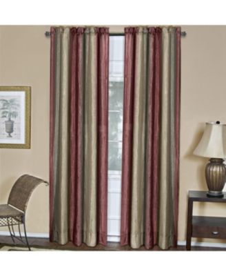 Royal Ombre Crushed Semi Sheer 63 in. Long Curtain Panel Pair - 50 in. W x 63 in. L
