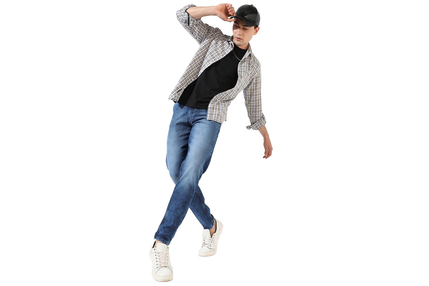 Men's Multicolour Checkered Regular Fit Casual Shirt