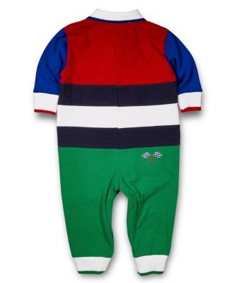 Baby Boys Jersey Knit Longall With Race Car