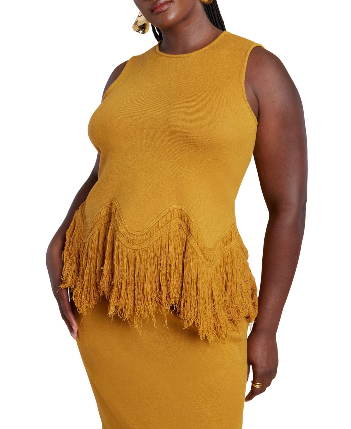 Women's Colorblock Sweater Vest - Night brown