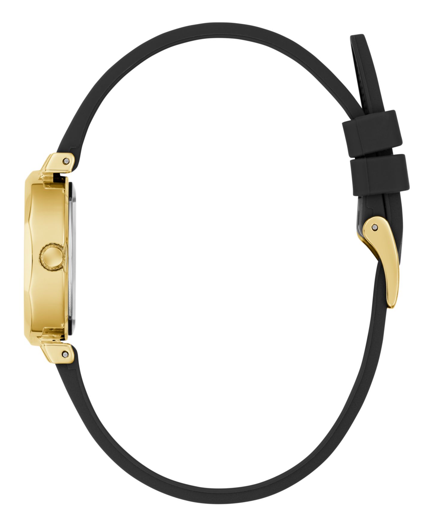 Женские часы GUESS Black Gold Tone Analog Watch, 26mm — фото 5