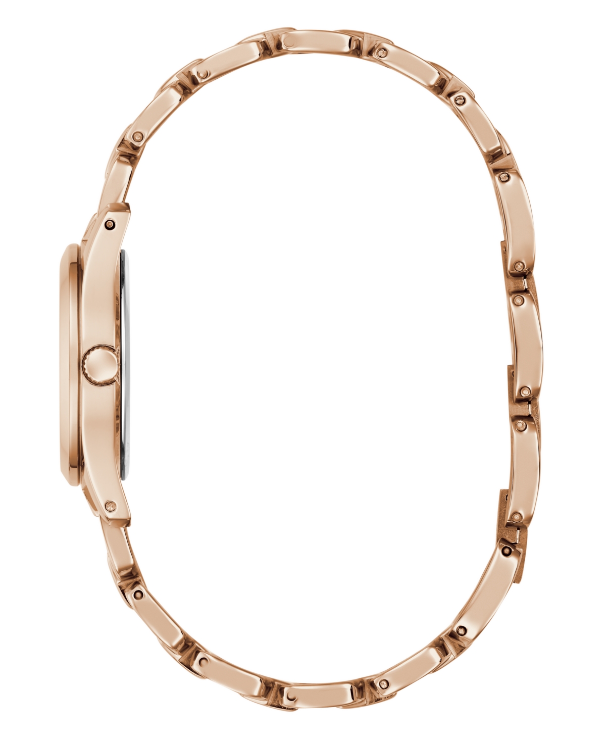 Guess Women's Rose Gold Tone Analog Watch, 28mm In Gold