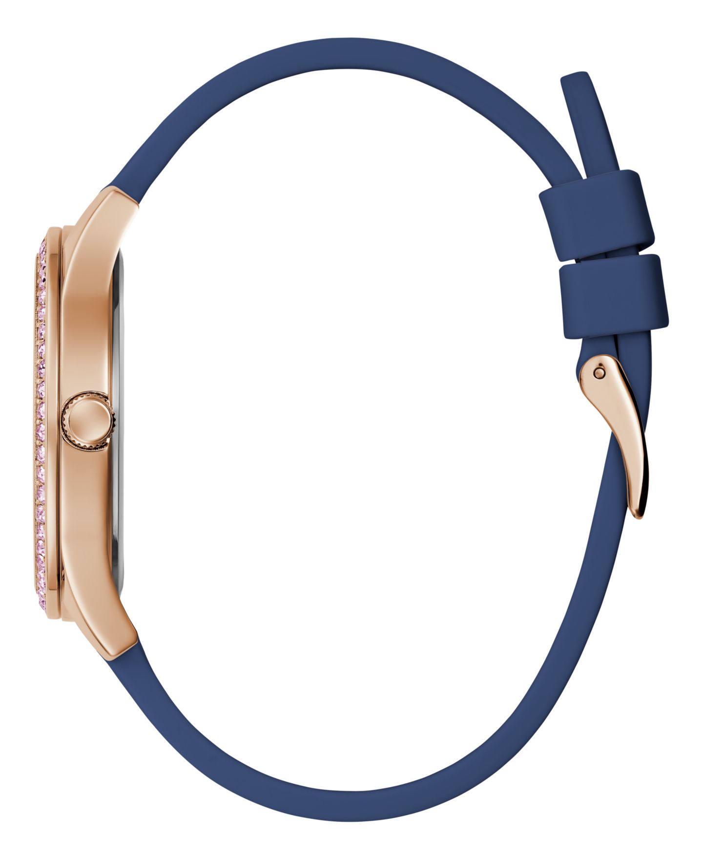 Женские часы GUESS Analog Blue Silicone Watch 38mm — фото 12