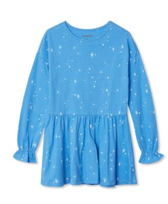 Girls Plus Long Sleeve Ruffle Tunic Top