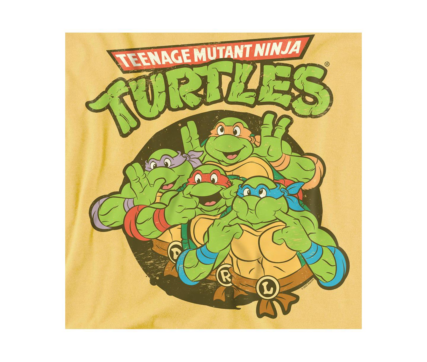 Мужская футболка Teenage Mutant Ninja Turtles Big & Tall silly Turtles, цвет: Banana — фото 3