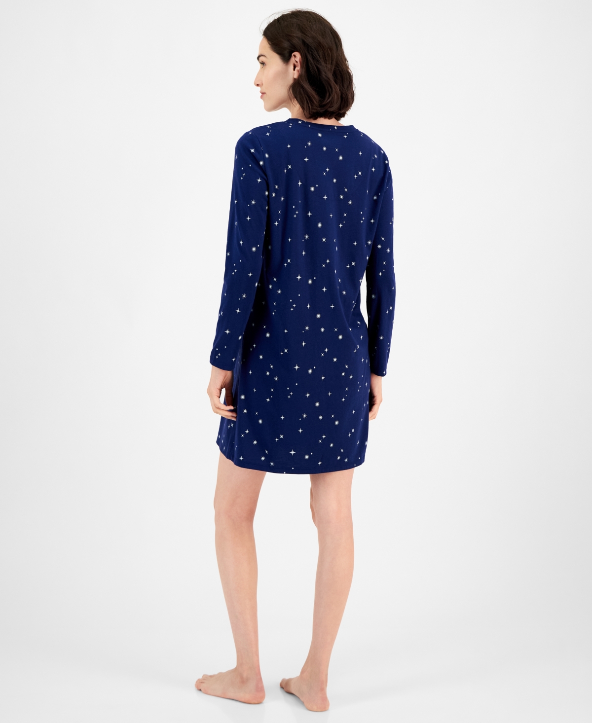 Charter Club Women's Printed Jersey Sleepshirt