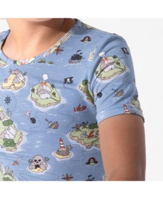 Kids Unisex Pirate Cove 2-Piece Short Sleeve & Shorts Pajama Set