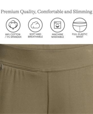 Women's Lands  End Starfish Mid-Rise Straight-Leg Pants