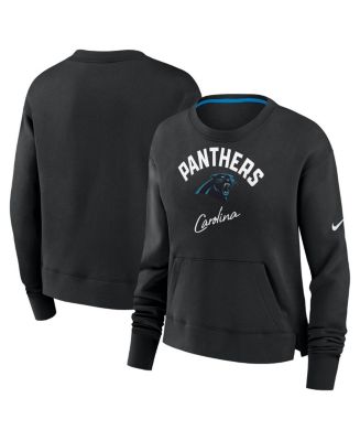Nike Women's Black Carolina Panthers High Hip Pullover Sweatshirt