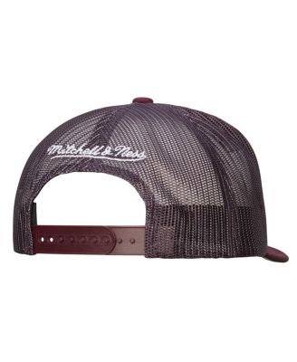 Men's White/Purple Anaheim Ducks Gridlock Trucker Adjustable Hat
