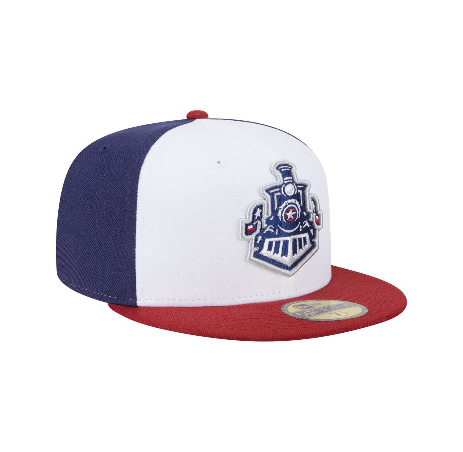 Men's White/Red Round Rock Express Authentic Collection 59FIFTY Fitted Hat