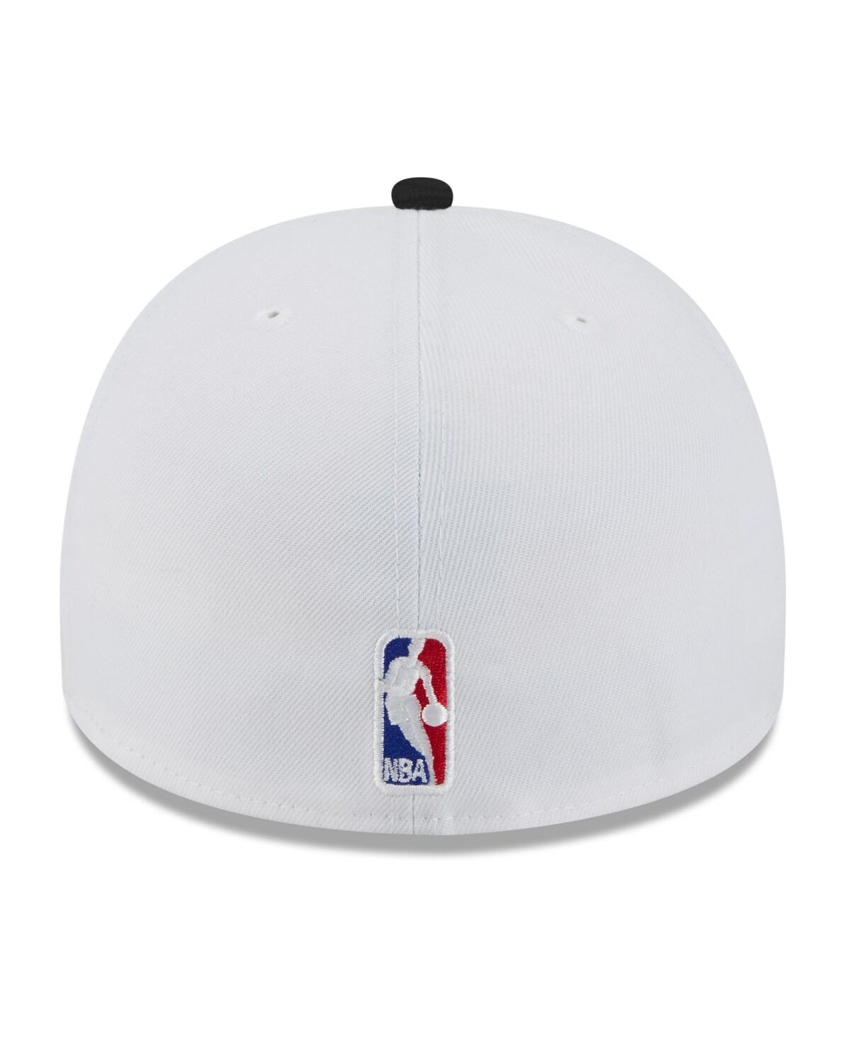 New Era Men's White/black Miami Heat 2025 Nba Draft A-frame 59fifty Fitted Hat In Multi