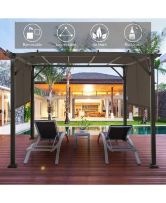 2PCS 16x4 Ft Universal Replacement Canopy for Pergola Structure Sun Awning