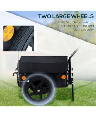 Double Wheel Internal Frame Enclosed Bicycle Cargo Trailer,