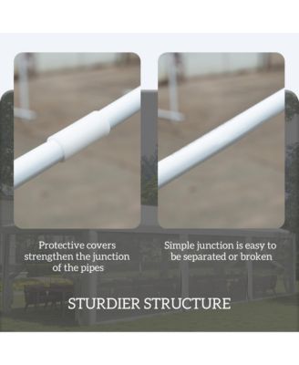 10' x 28' Party Tent with 8 Removable Net Sidewalls,