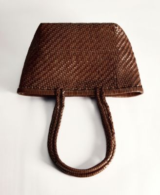 Women's Braided Leather Shoulder Bag