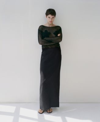 Women's Linen Pencil Skirt