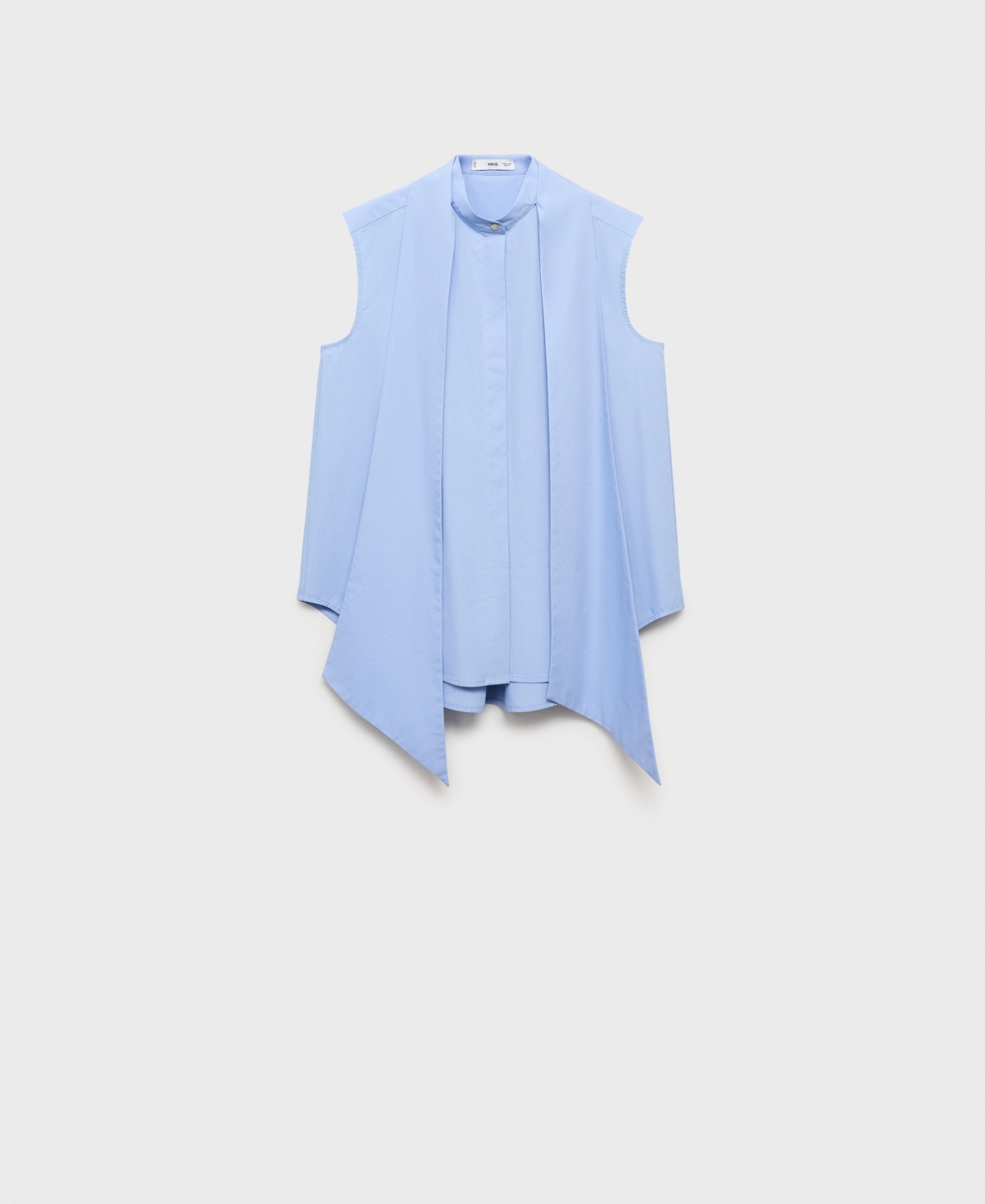 Women's Tie-Neck Blouse - Blue