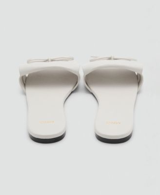 Women's Bow Detail Fringed Sandals