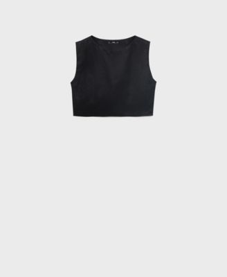 Women's Linen Crop Top