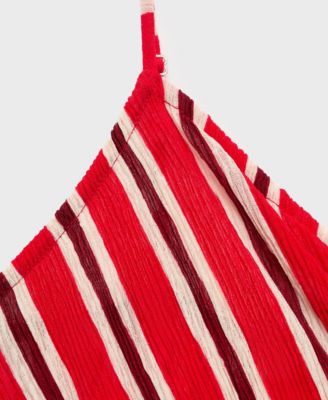 Women's Striped Gathered Dress