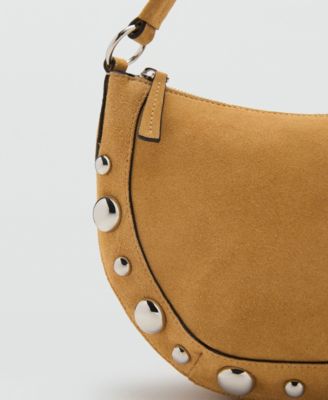 Women's Medium Studded Suede Handbag