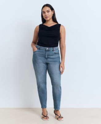 MANGO - Women's New mom Comfort High-Rise Jeans