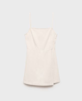 Women's Short Denim Pinafore