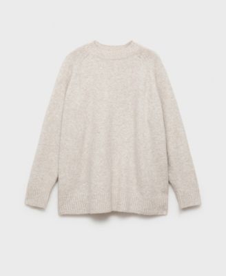 MANGO - Women's Round-Neck Knitted Sweater
