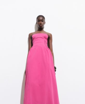 Women's Strapless Midi Dress