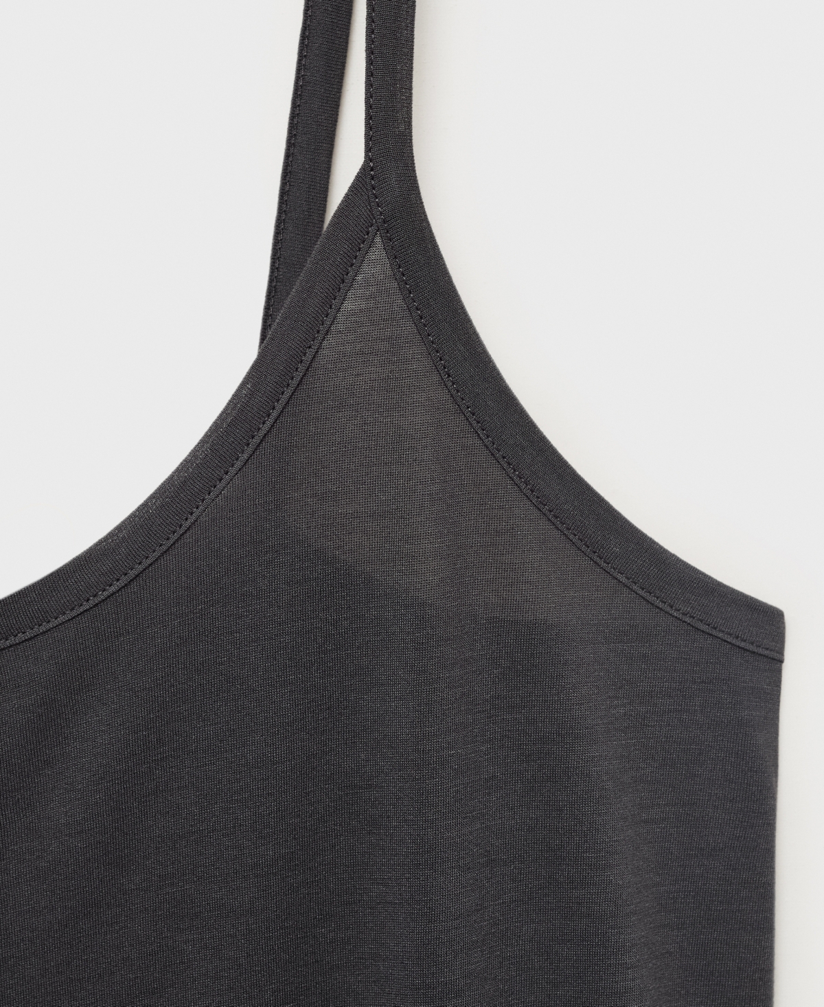 Mango Micromodal Nightgown In Gray
