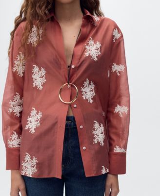 Women's Embroidered Lyocell Shirt
