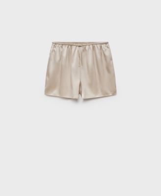 MANGO - Women's Silk Pajama Shorts