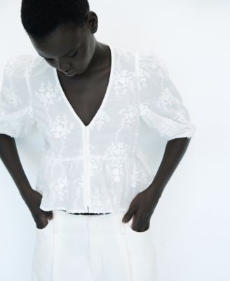 Women's Cotton Embroidered Blouse