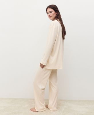Women's Plain Cotton Pajama Shirt