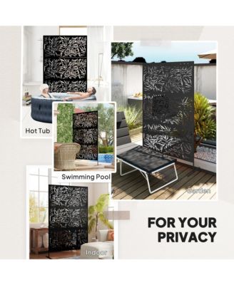 Metal Outdoor Privacy Screen Outdoor Divider Trellis Bamboo
