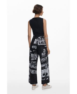 Women's Combined newspaper jumpsuit