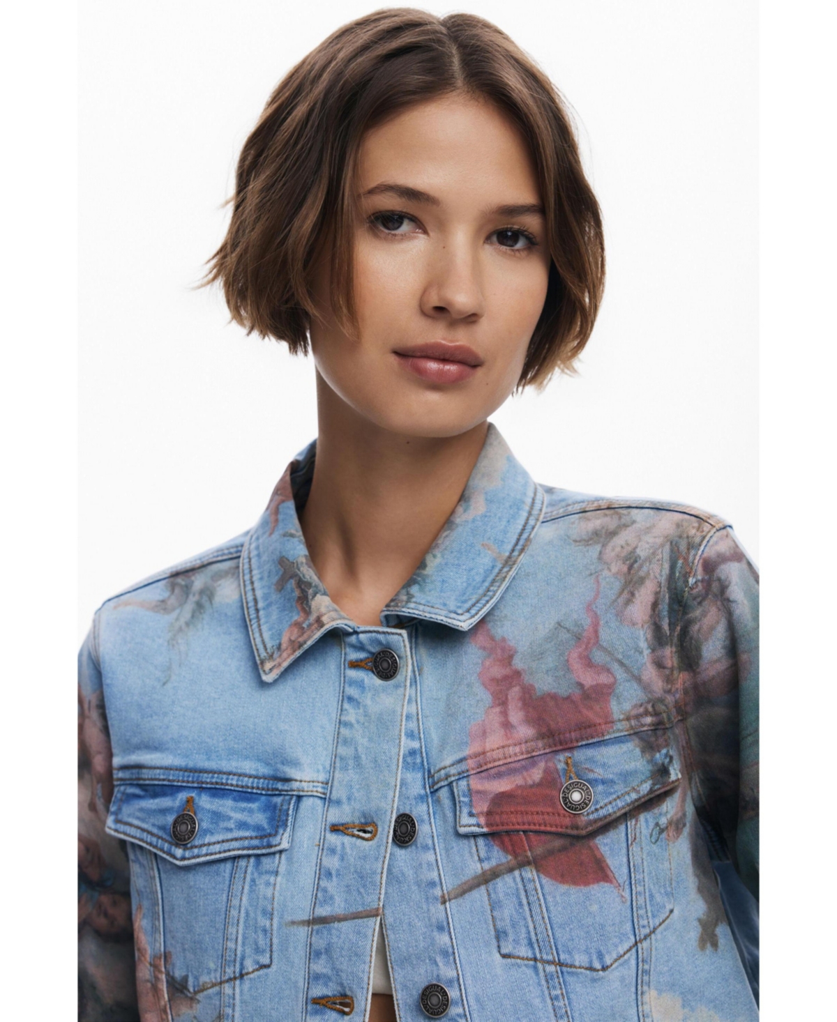 Desigual Women's Fresh Denim Jacket In Blue