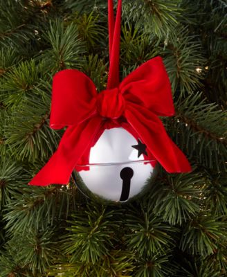 Christmas Cheer Bow-Trim Bell Ornament, Macy's Exclusive